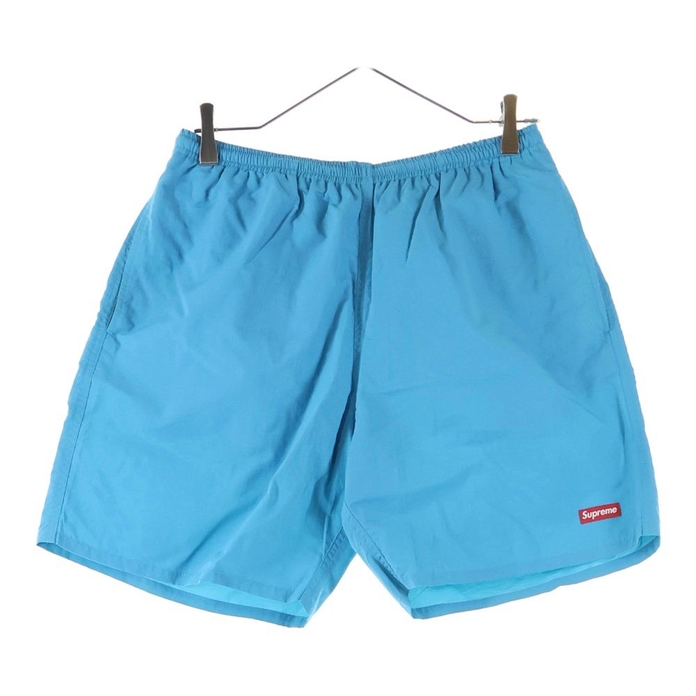SUPREME シュプリーム 18SS Nylon Water Shorts スモールボックスロゴ ナイロンウォーターショーツ ハーフパンツ ブルー