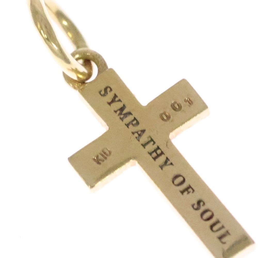 SYMPATHY OF SOUL K10 クロスチャーム ダイヤモンド トップ SYMPATHY