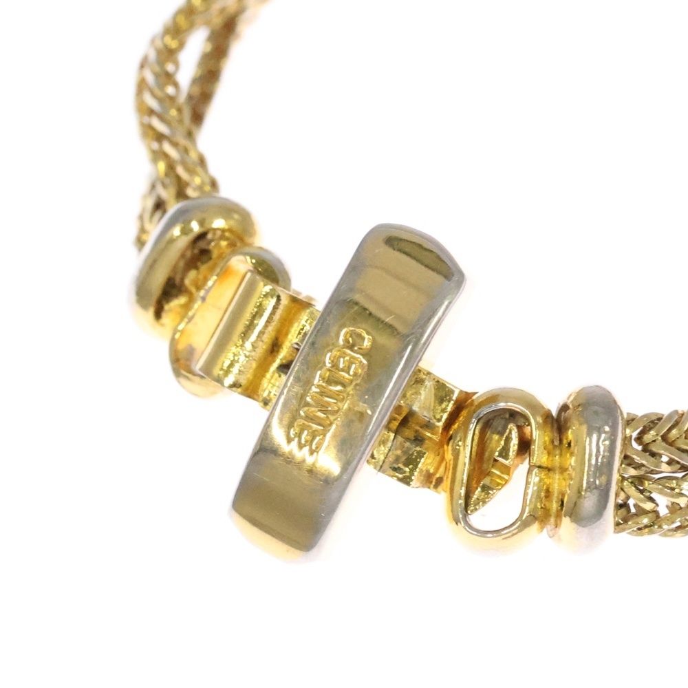 CELINE (セリーヌ) ブラソン モチーフ付 チェーンブレスレット