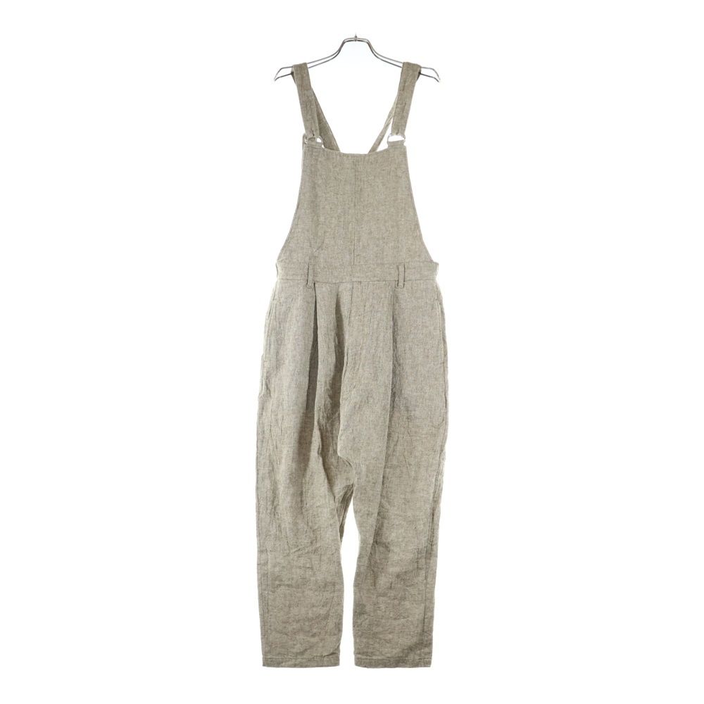 ISAMU KATAYAMA BACKLASH イサムカタヤマバックラッシュ 24SS LINEN OVERALLS リネンオーバーオール サロペット ベージュ 2112-03