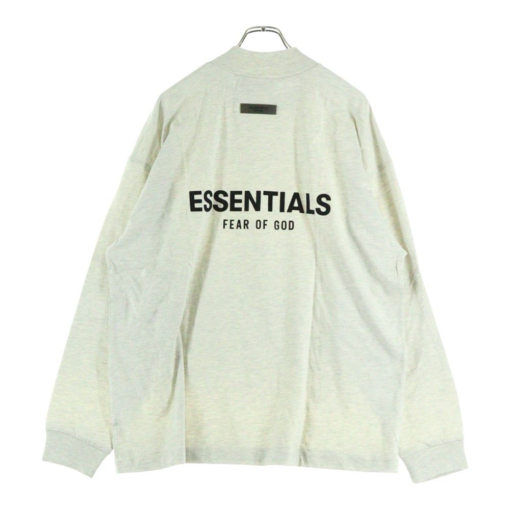 FEAR OF GOD ESSENTIALS フィアオブゴッド エッセンシャルズ L S T-SHIRT フェルトロゴ 長袖Tシャツ ロンT ライトグレー