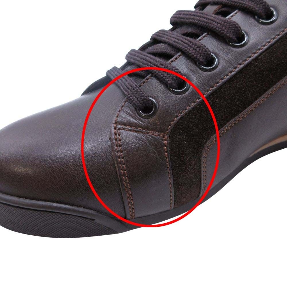 美品 2009年製 LOUIS VUITTON ルイヴィトン パンチング ロゴ スエード  