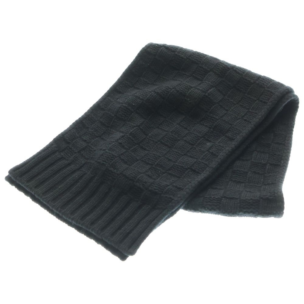 LOUIS VUITTON ルイヴィトン ダミエ エシャルプヘルシンキ カシミヤマフラー ストール ブラック 408793