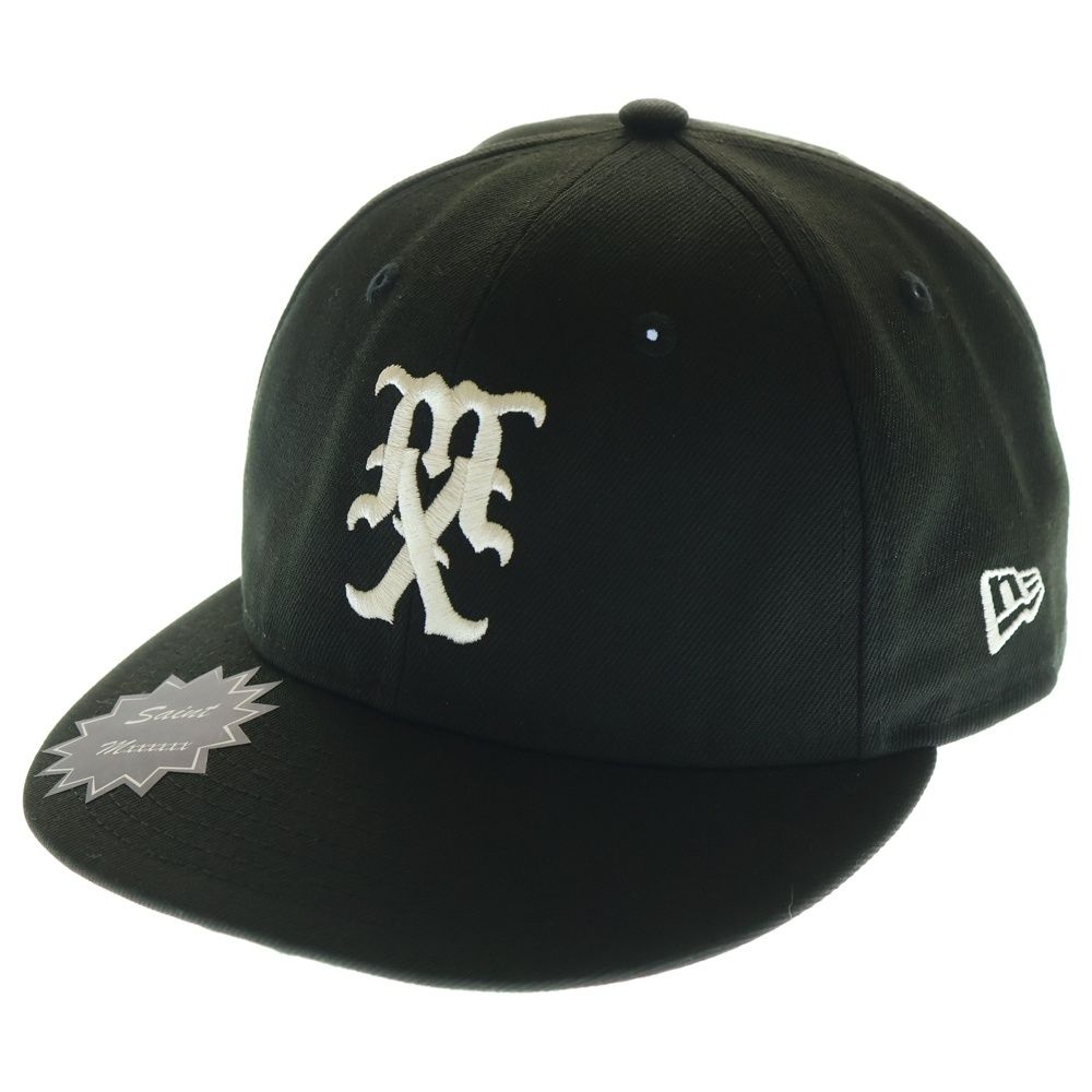 SAINT MICHAEL セントマイケル 24SS NE_CAP MX ニューエラ ロゴ刺繍 ベースボールキャップ 帽子 ブラック MX SM-YS8-0000-C58