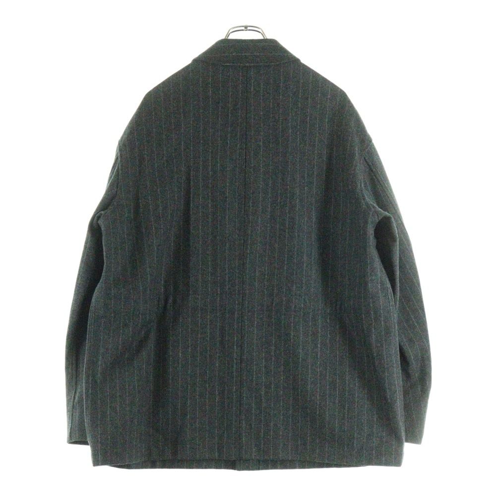 The CLASIK ザクラシック 20AW RAILWAY JACKET ストライプ カバーオール ジャケット グレー 20AW-CKJK-007