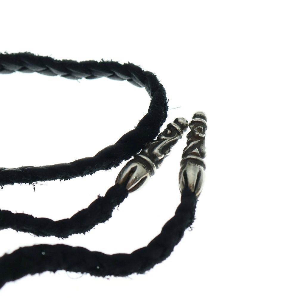CHROME HEARTS (クロムハーツ) LEATHER BRAID スクロールレザー