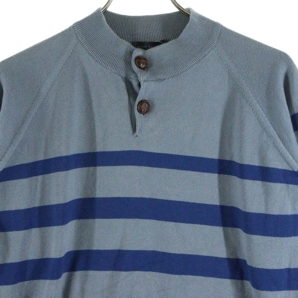 未使用品　JOHN SMEDLEY ジョンスメドレー　30G ボーダーニット golden-state_t02032209