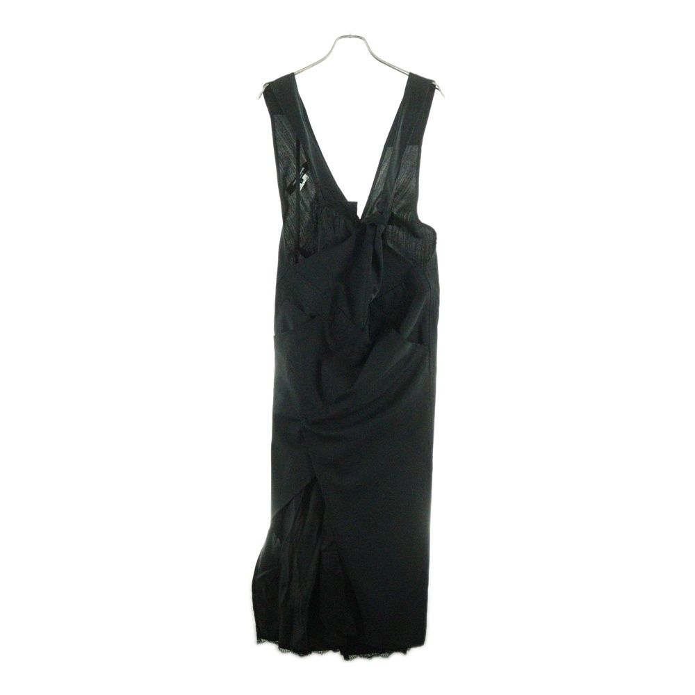 JUNYA WATANABE COMME des GARCONS ジュンヤワタナベ コムデギャルソン 19SS AD2018 レース切替 オーバーオール ブラック JC‐O064 レディース