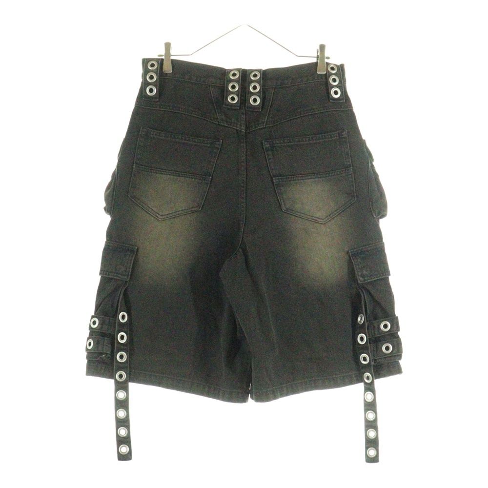 BREATH ブレス 24SS DAMAGE CARGO BIG SHORTS ダメージ加工 カーゴビッグショーツ デニムショートパンツ ブラック BR24SS-P1007