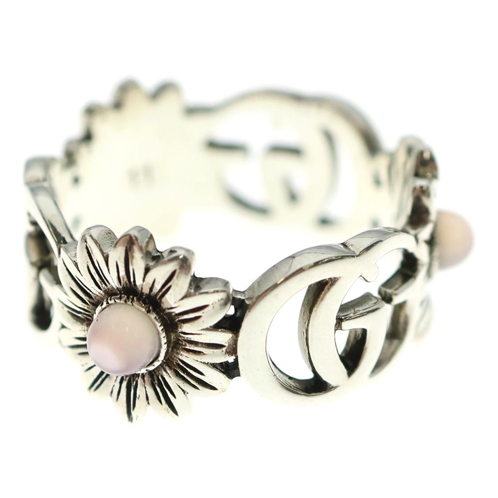 GUCCI (グッチ) Flower Double G Ring ダブルG フラワー マザーオブ