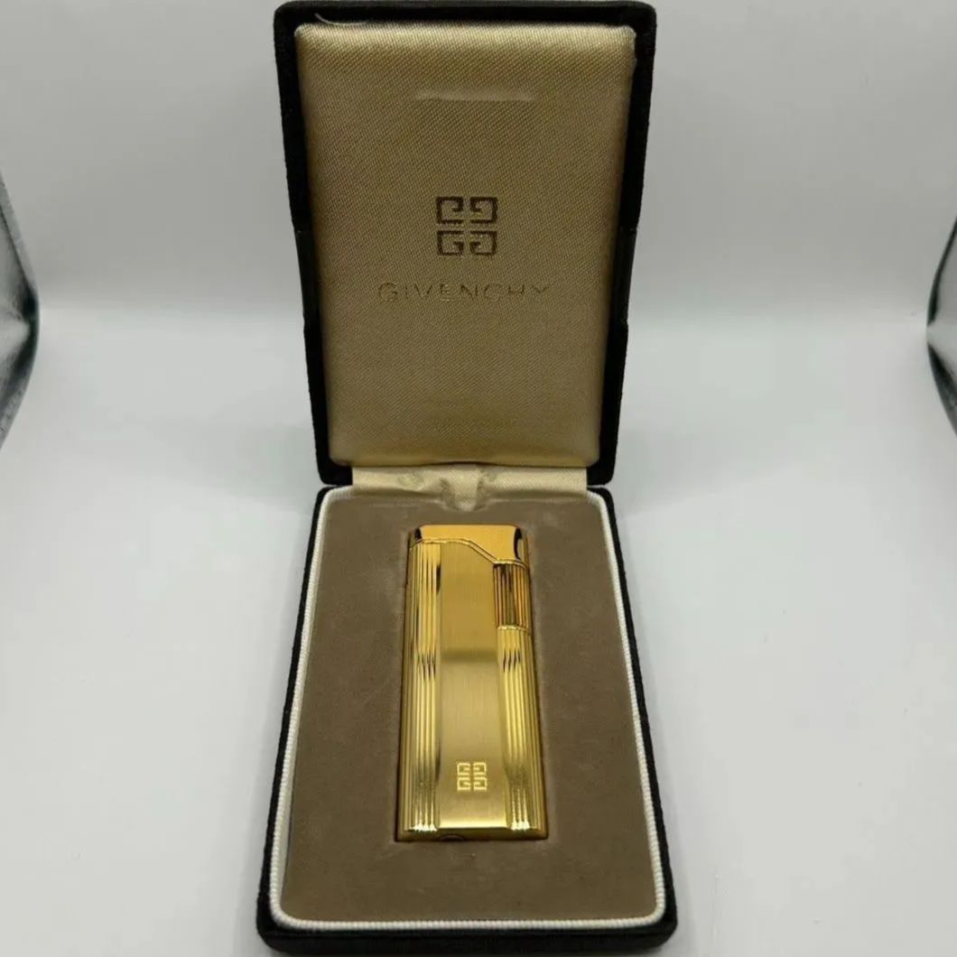 ブランド 火花 済 ジバンシー GIVENCHY ジバンシィ ライター き 済み ゴールド g 金 color レトロ 喫煙 アンティーク ヴィンテージ 収集 メンズ 男性 大人 国外 海外 製品