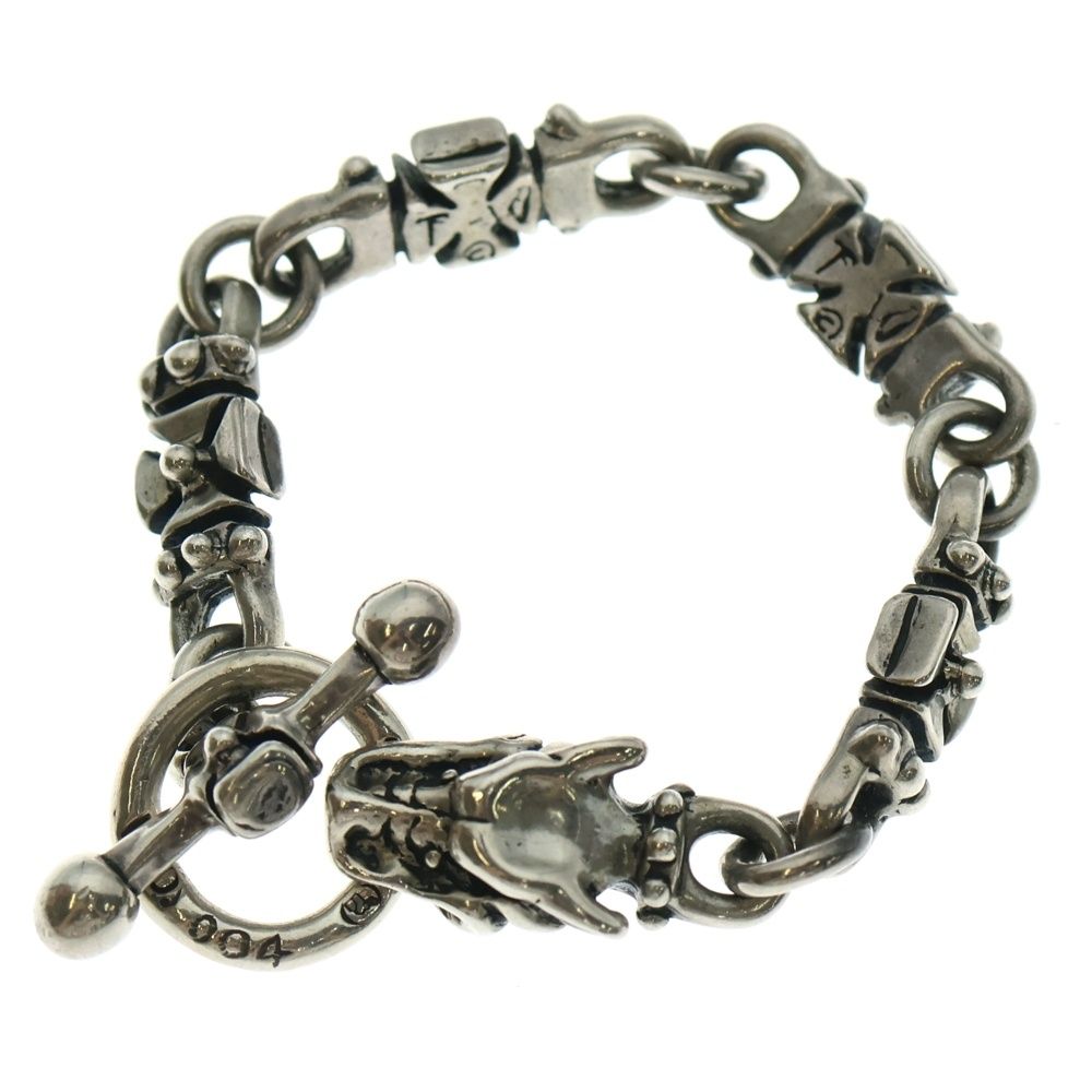 Travis Walker トラヴィスワーカー 4 CROSS LINK 1 GARGOYLE BRACELET WITH CROSS T-BAR カスタム クロスリンク ガーゴイル withクロスTバー ブレスレット シルバー