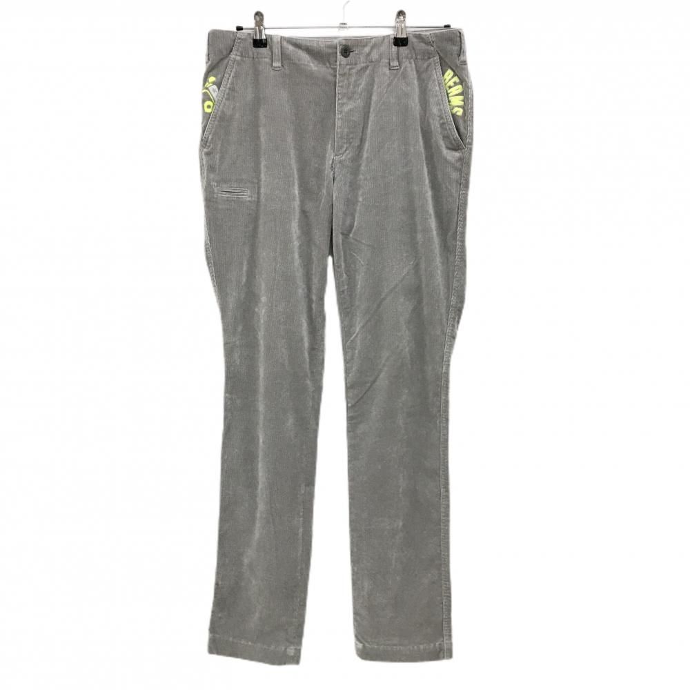 高級！BEAMS GOLF ビームスゴルフ　ゴルフパンツ グレー メンズ　M BEAMS GOLF ビームスゴルフ ロングパンツ 表微起毛 ロゴ グレー S
