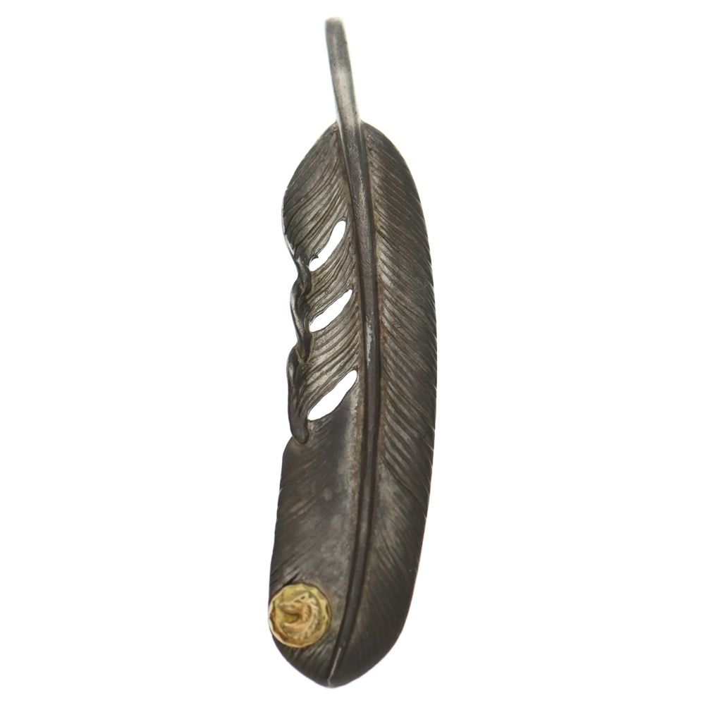 TADY - KING タディアンドキング SVフェザー GPウルフ 特大 左向き ペンダントトップ シルバー ゴールド