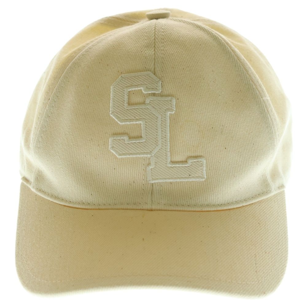 SAINT LAURENT ベースボールキャップ【箱付き】刺繍 白 210.jpg