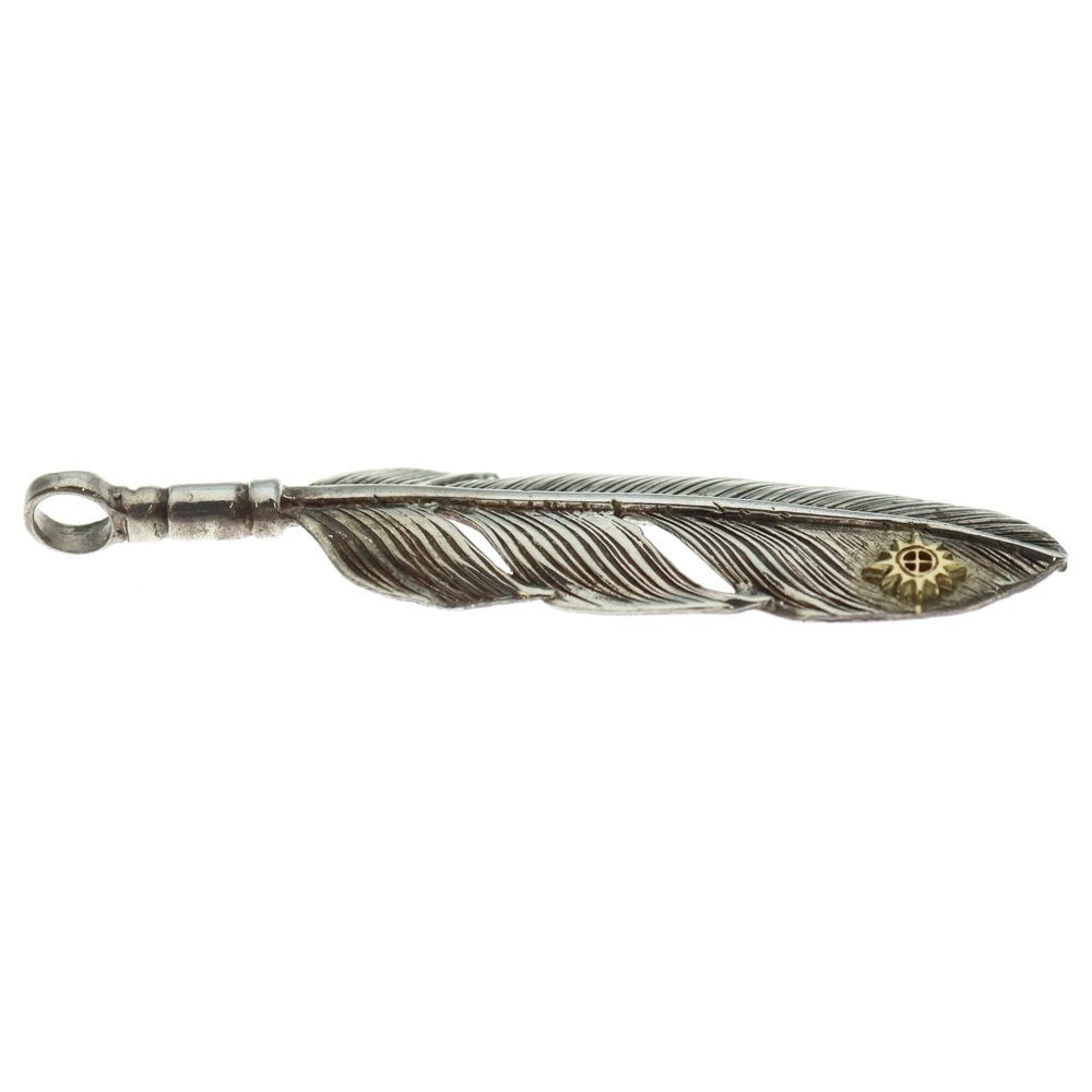  REDMAN レッドマン メタル付き中フェザー右向き ネックレストップ シルバー RM 103 R SM その他 アクセサリー