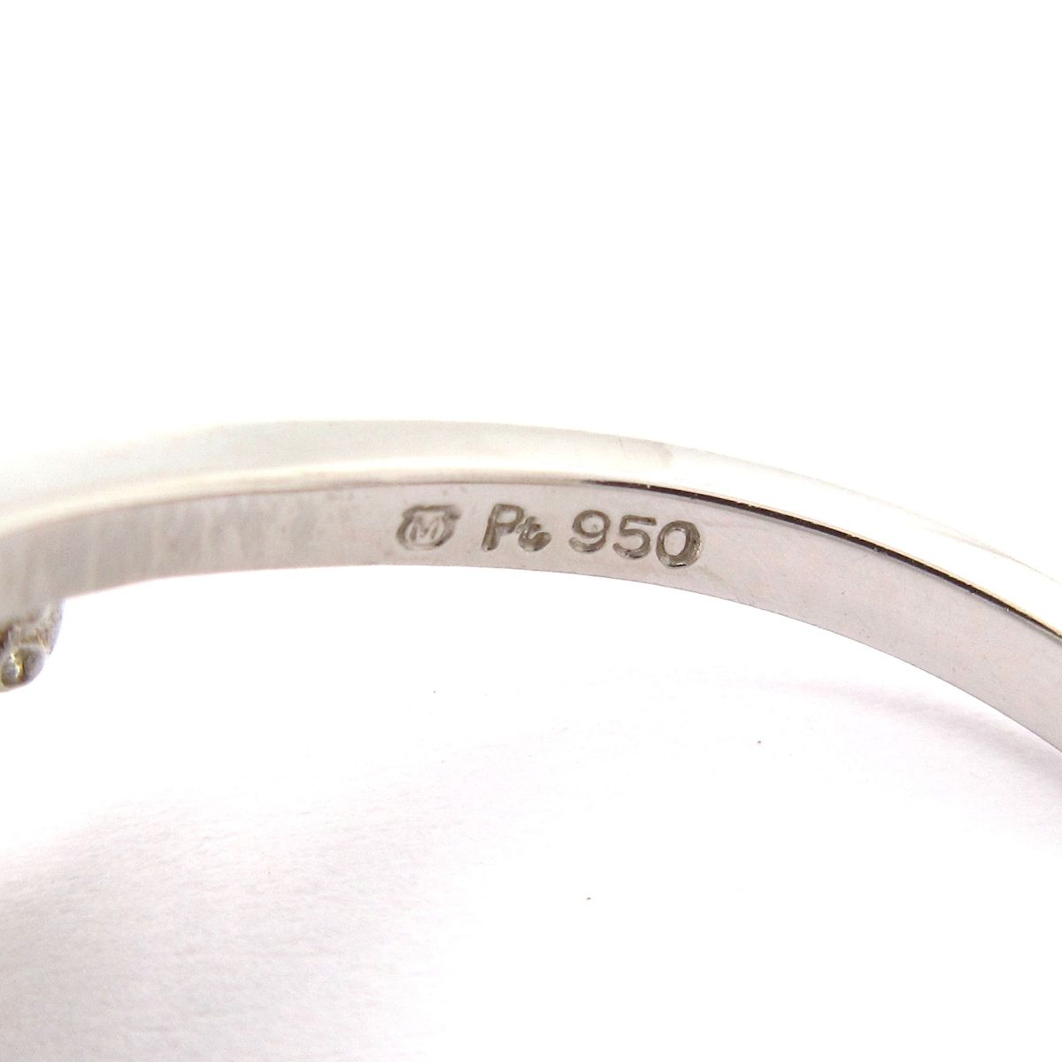 mikimoto(ミキモト) リング - Pt950×ダイヤモンド×アイボリー 6Pダイヤ  