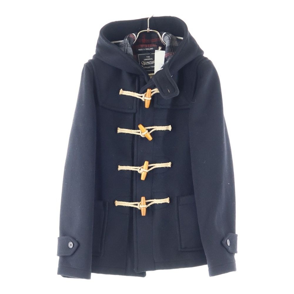 GLOVERALL グローバーオール ウール混 フーデッド ダッフルコート ジャケット ブラック