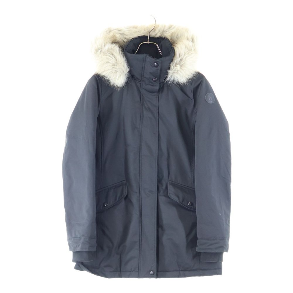TOMMY HILFIGER トミーヒルフィガー フェイクファー付き 中綿 フーデッドパデッドコート ジャケット ブラック WW0WW25750-BAV