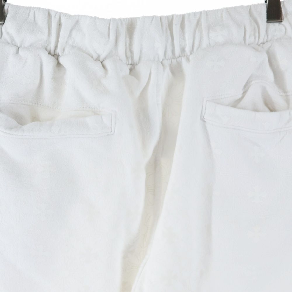 クロムハーツ　CH Plus スウェットパンツ ロゴプリント 総柄 ホワイト CHROME HEARTS (クロムハーツ) SWEAT PANTS 総柄 CHプラス ホース