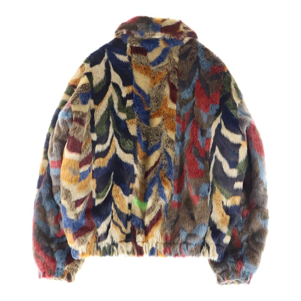 SUPREME シュプリーム 22AW Multicolor Faux Fur Bomber Jacket フェイクファー ジップアップ ボンバージャケット マルチ