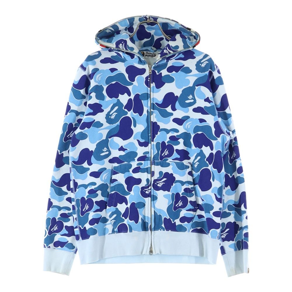 A BATHING APE アベイシングエイプ ABC SHARK FULL ZIP HOODIE シャーク フルジップアップパーカー ブルー