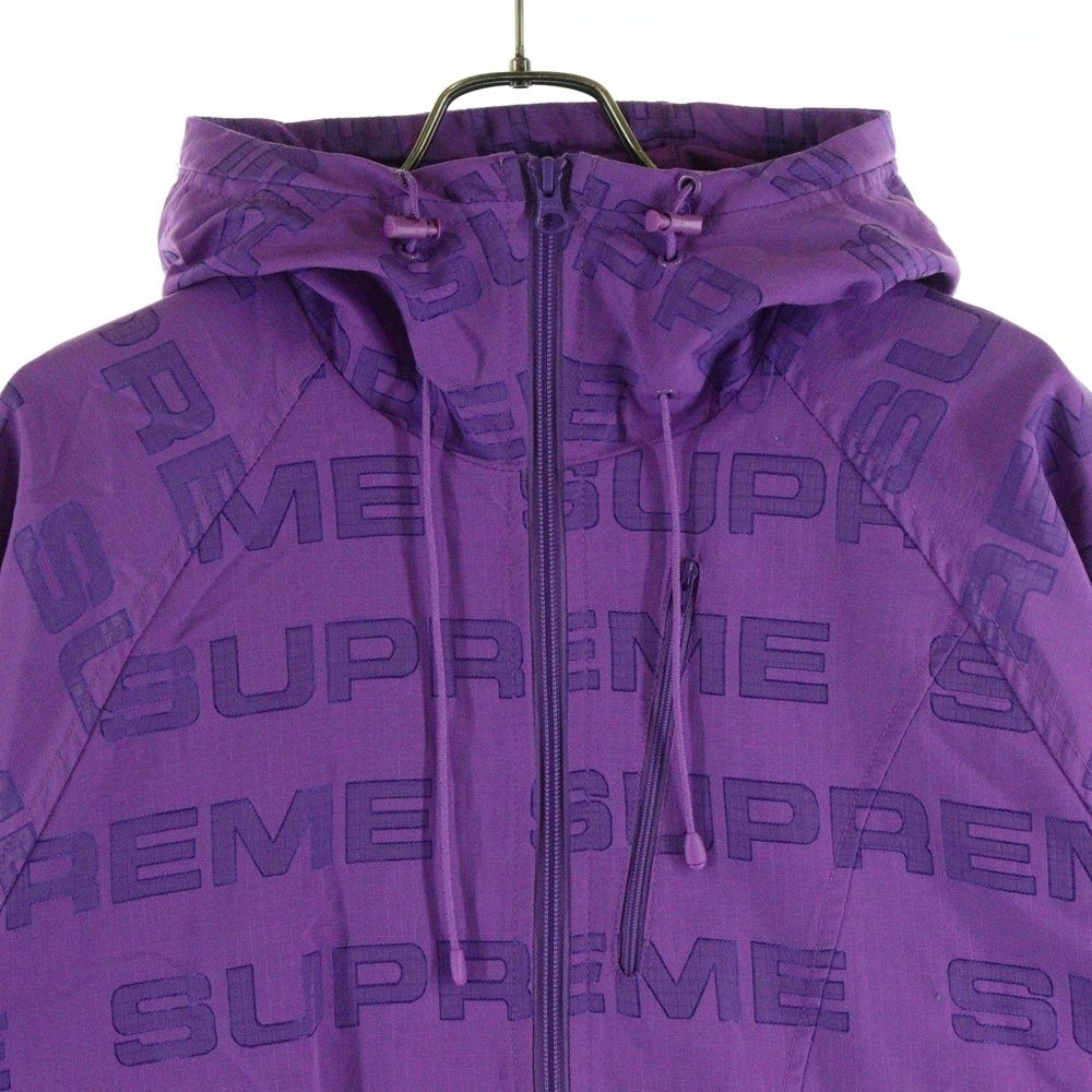 SUPREME (シュプリーム) 21AW Logo Ripstop Hooded Track Jacket ロゴ