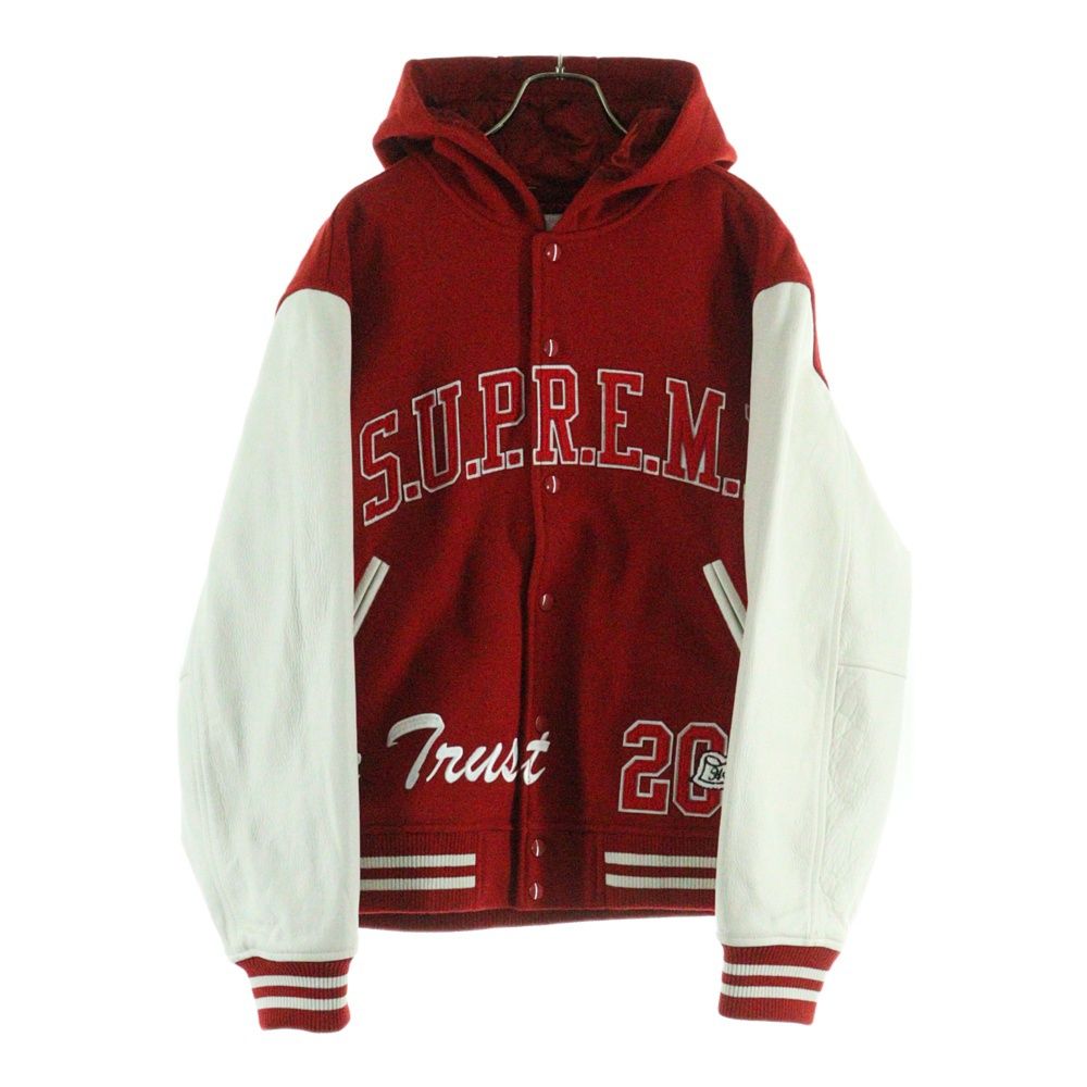 SUPREME シュプリーム 20AW King Hooded Varsity Jacket キングフーデッド バーシティジャケット レッド ホワイト