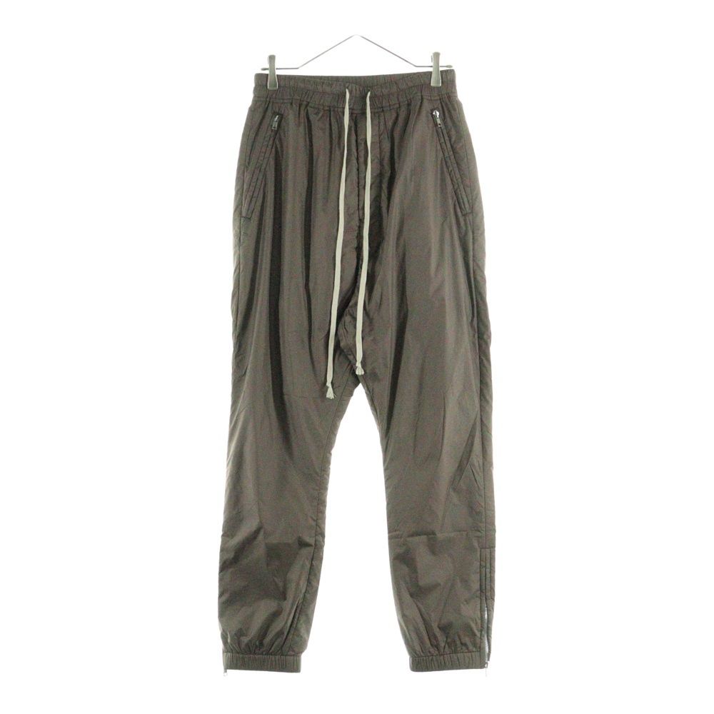 Rick Owens リックオウエンス 18AW NYLON TRACK PANTS ナイロン サイドジップ ドローストリング トラックパンツ ブラウン RU18F1388-EV