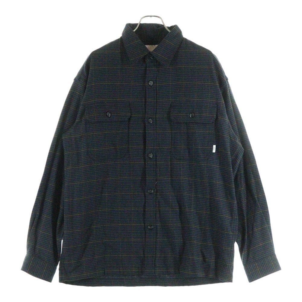 WTAPS ダブルタップス 24AW DECK LS COTTON.TWILL.TEXTILE テキスタイル コットンツイル チェック 長袖シャツ マルチ 242WVDT-SHM03