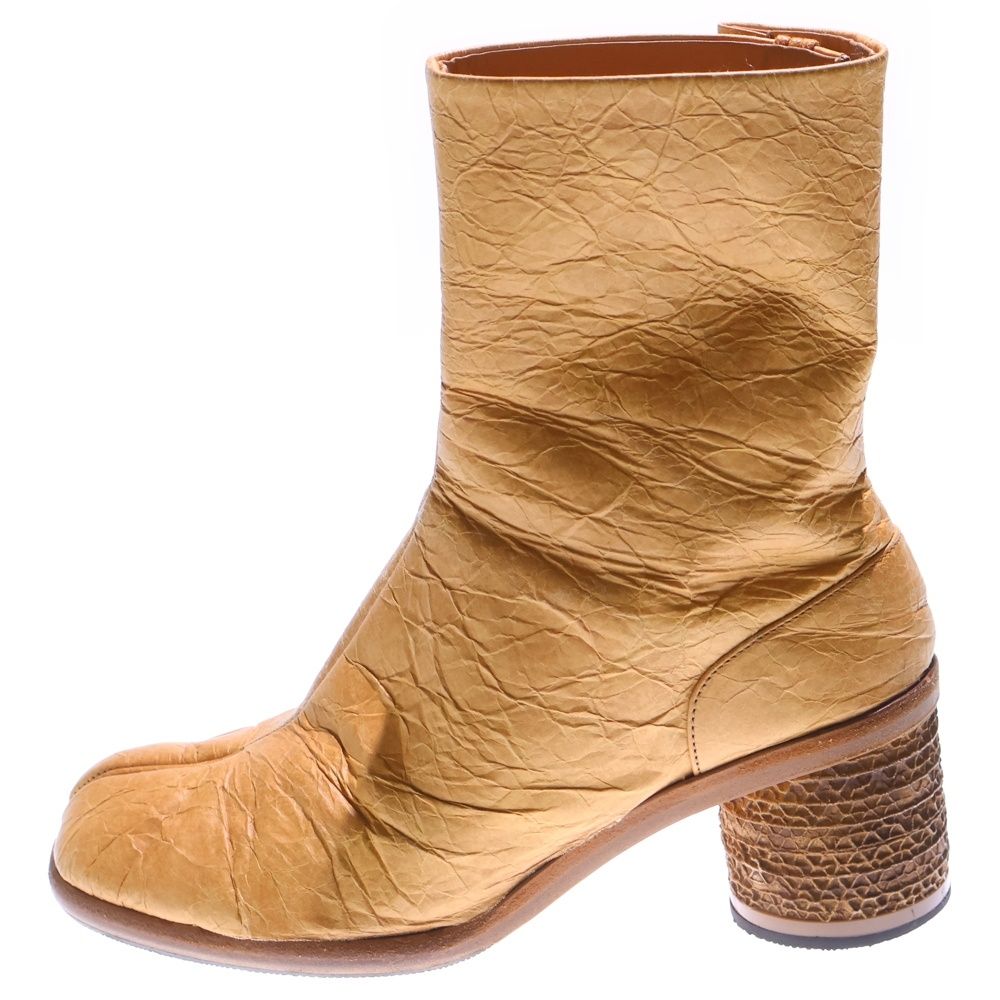 Maison Margiela 22 メゾンマルジェラ TABI ANKLE BOOTS レザー 足袋 アンクル ブーツ ブラウン S57WU0251