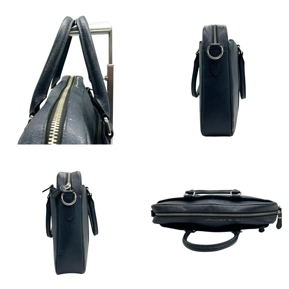 極美品 コーチ メトロポリタン 2way ビジネスバッグ レザー A4可 グレー 極美品 コーチ メトロポリタン 2way ビジネスバッグ レザー A4可