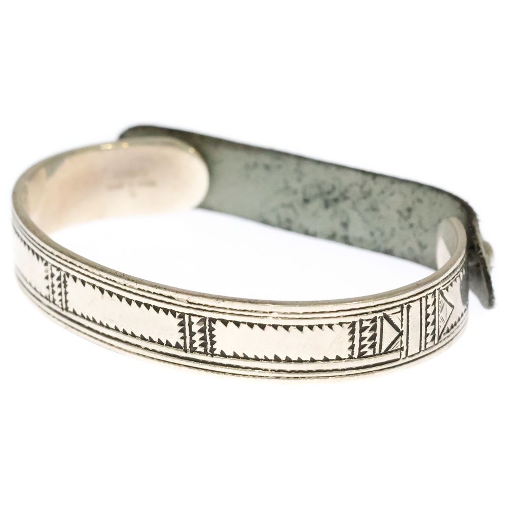 HERMES エルメス Touareg トゥアレグ アンピュルシフ 民族柄 バングル ブレスレット シルバー