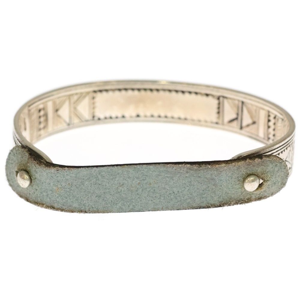 HERMES エルメス Touareg トゥアレグ アンピュルシフ 民族柄 バングル ブレスレット シルバー