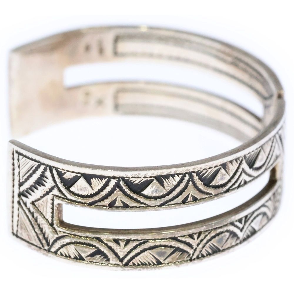 HERMES エルメス トゥアレグ バングル ブレスレット T5 シルバー