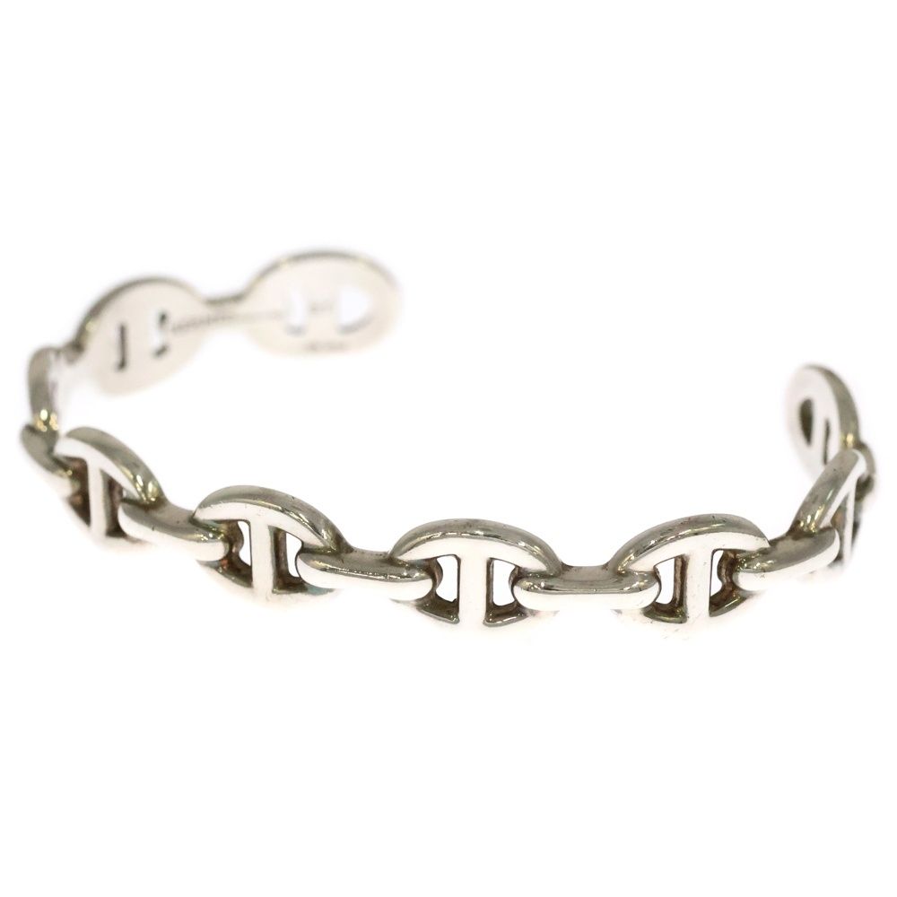 HERMES エルメス Chaine d Ancre MM Enchainee シェーヌダンクル アンシェネ バングル ブレスレット シルバー