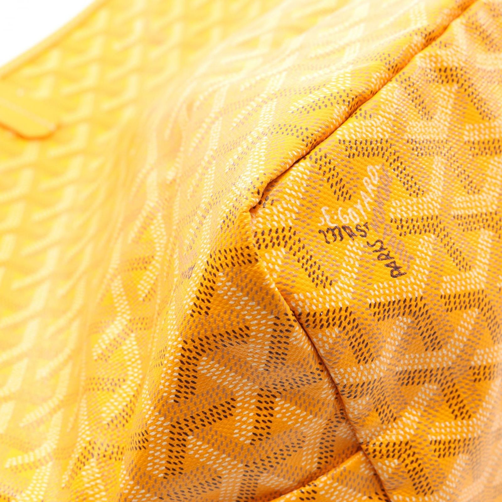 ゴヤール GOYARD トートバッグ サンルイPM イエロー PVCコーティング 