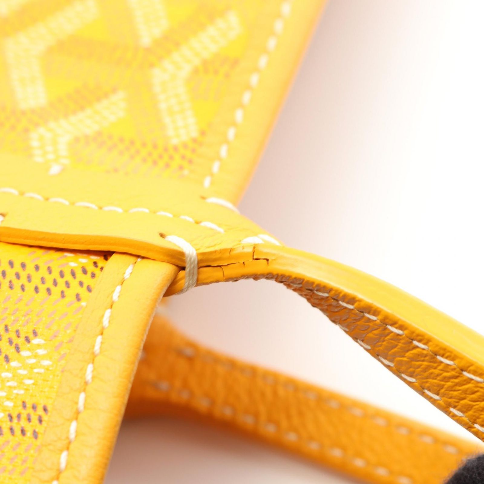 ゴヤール GOYARD トートバッグ サンルイPM イエロー PVCコーティング 