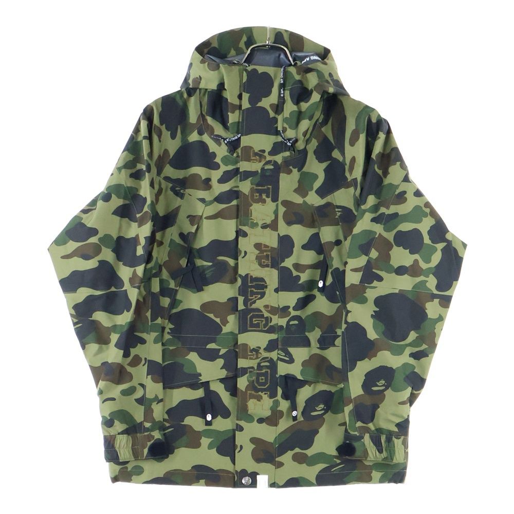 A BATHING APE アベイシングエイプ Gore-Tex 1st CAMO SNOWBOARD JACKET ゴアテックス ファーストカモ スノーボードジャケット グリーン 0ZXLJM003401P