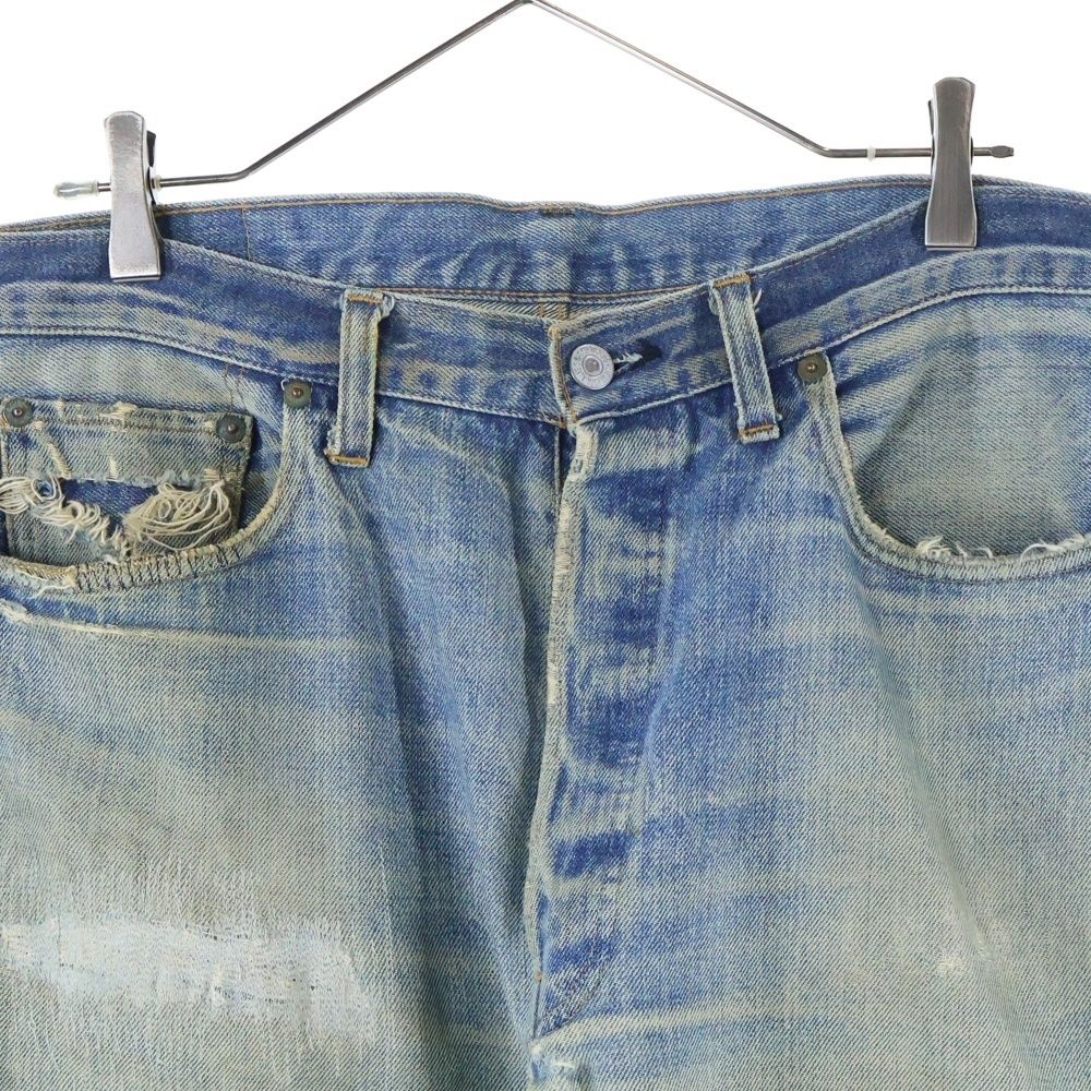 Levi's (リーバイス) 70s 501 66後期 ボタン裏刻印6 スモールe 不均等V