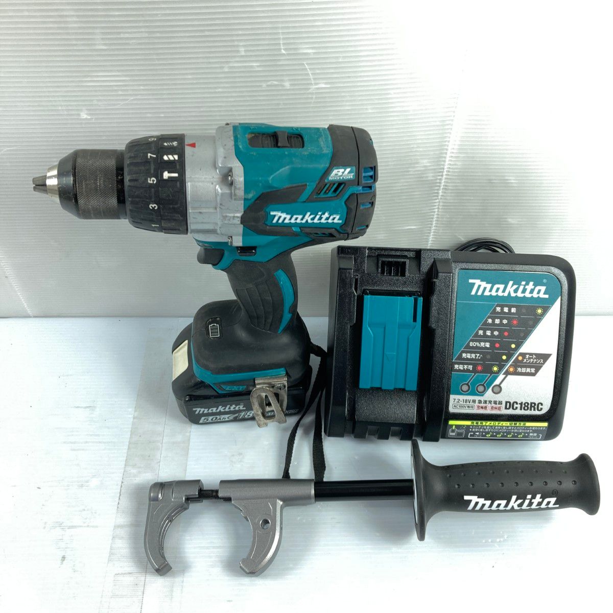 MAKITA マキタ 18V 充電式震動ドライバドリル バッテリ1個付 PSEマークあり HP481D ブルー