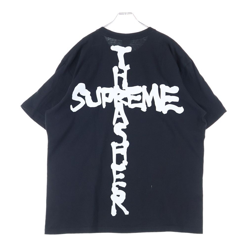SUPREME (シュプリーム) 24AW ×THRASHER Cross Tee スラッシャー クロス クルーネック半袖Tシャツ カットソー ブラック