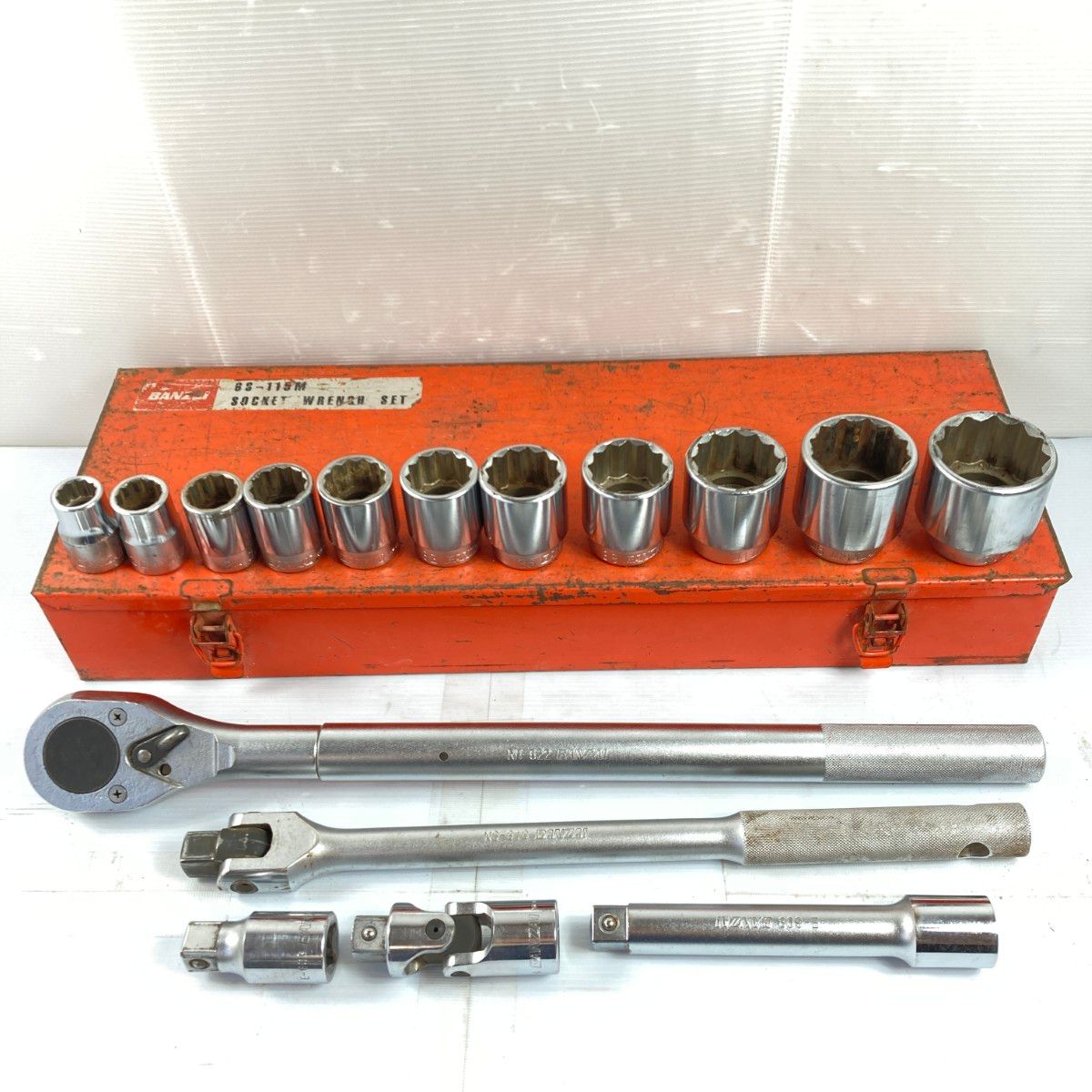 BANZAI 19sq ソケットレンチセット 16pcs ケース付 6S-115M オレンジ