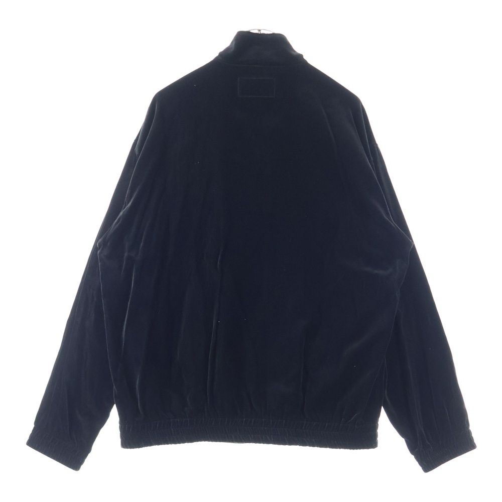 WACKO MARIA ワコマリア 24AW VELVET TRACK JACKET ロゴエンブロイダリー ベルベット トラックジャケット ブラック 24FWE-WMO-TJ01