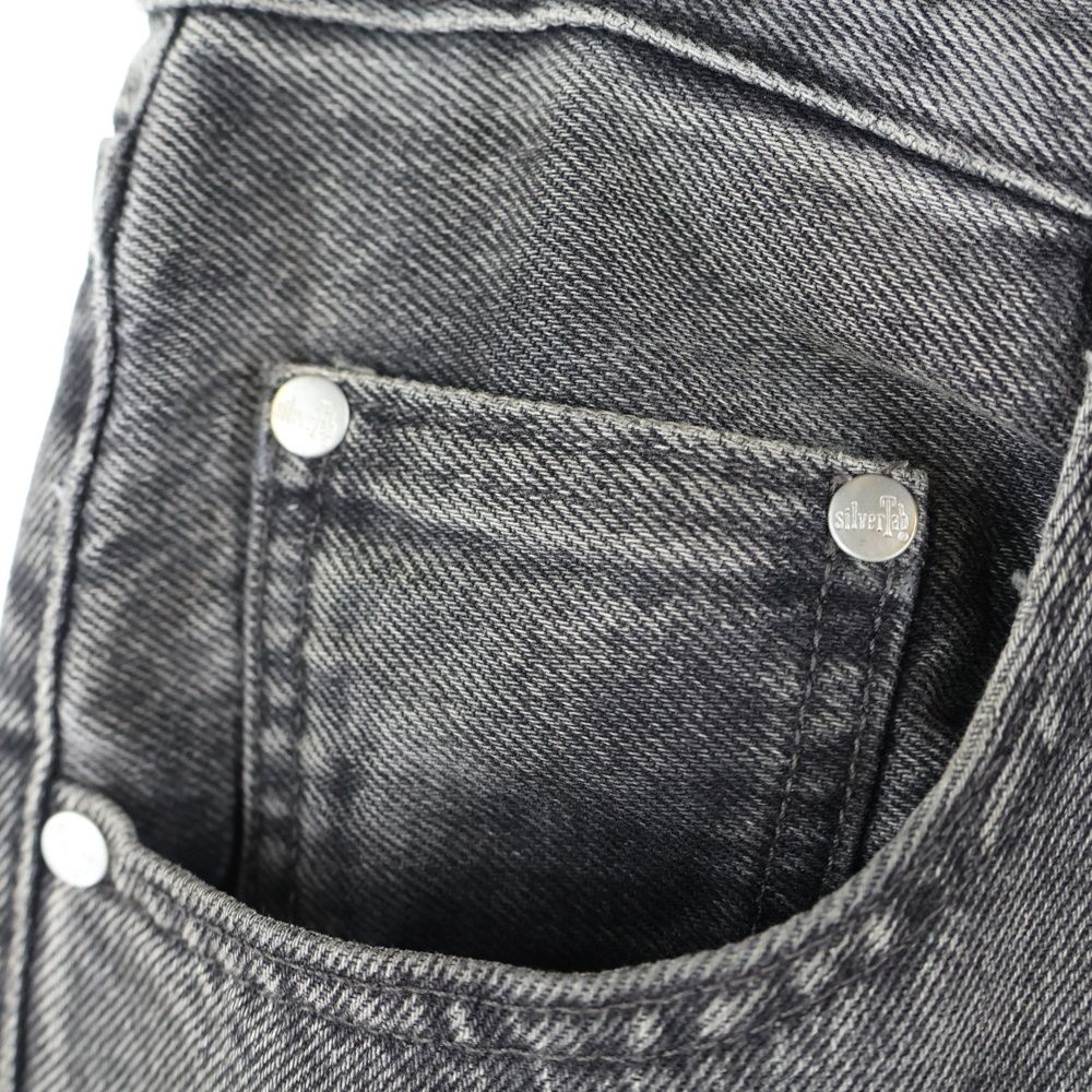 Levi's (リーバイス) SILBERTAB シルバータブ ルーズフィット ジップフライ ストレートデニムパンツ PC9-A3421-0000 ブラック