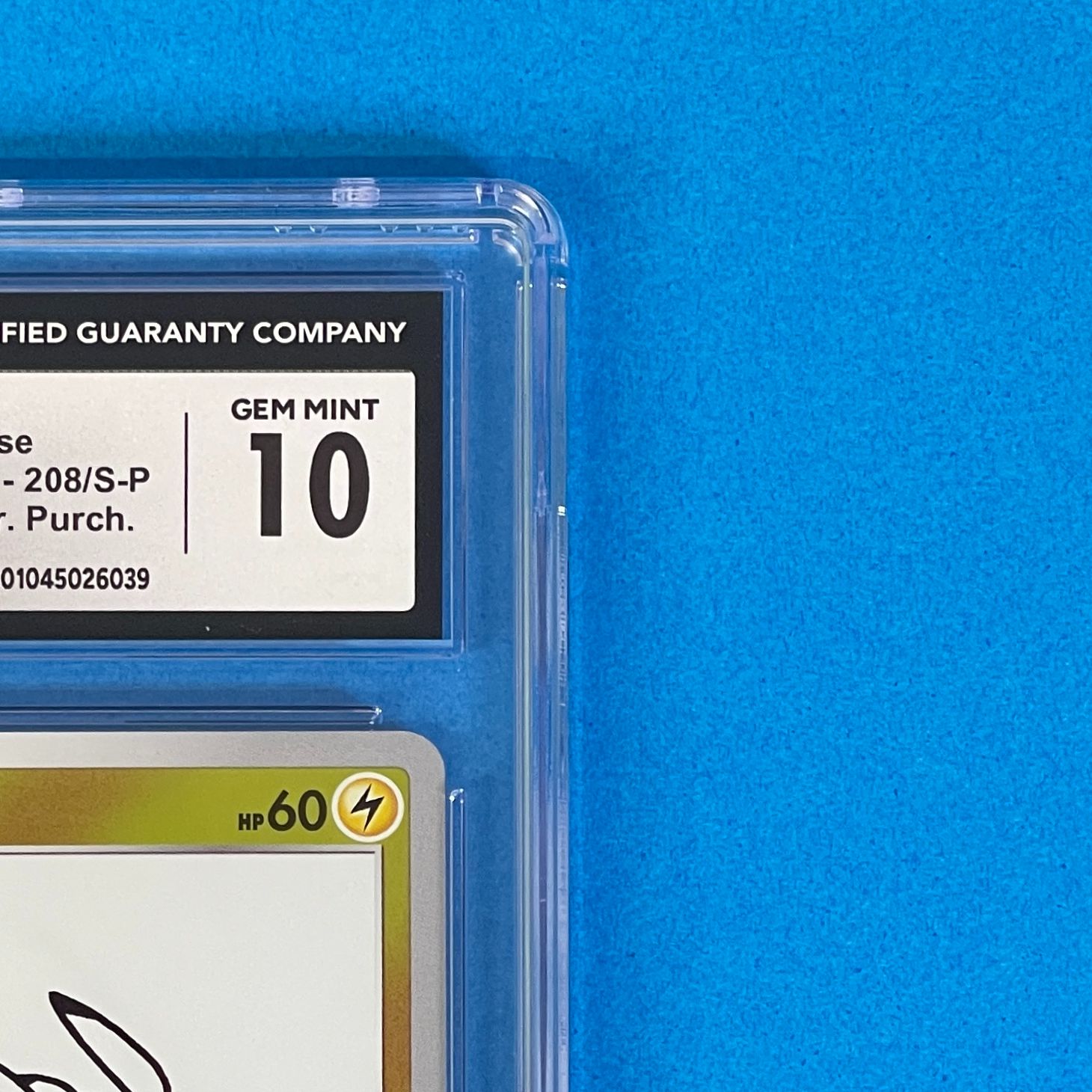  CGC 10 ピカチュウ nagaba yu PROMO 208 S P ポケモンカード Sプロモーション ポケカ Pokemon Card C 60830 D ポケモンカードゲーム トレーディングカード