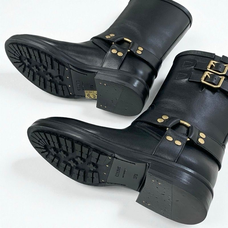 セリーヌ CELINE ハーネス ブーツ ショートブーツ 靴 シューズ レザー