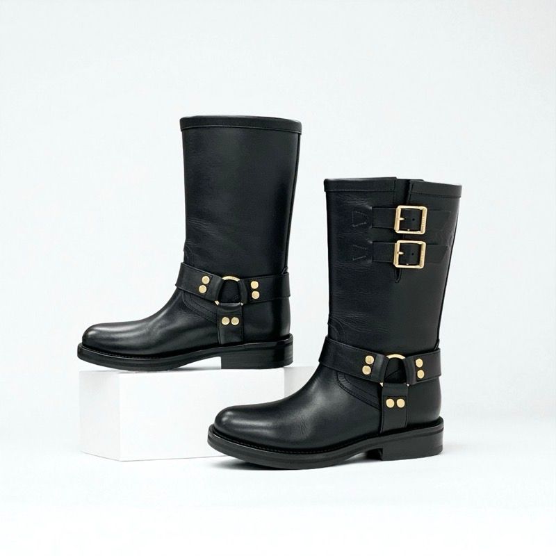 セリーヌ CELINE ハーネス ブーツ ショートブーツ 靴 シューズ レザー