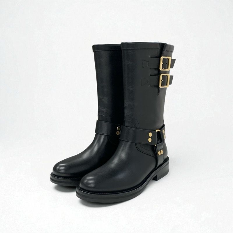 セリーヌ CELINE ハーネス ブーツ ショートブーツ 靴 シューズ レザー