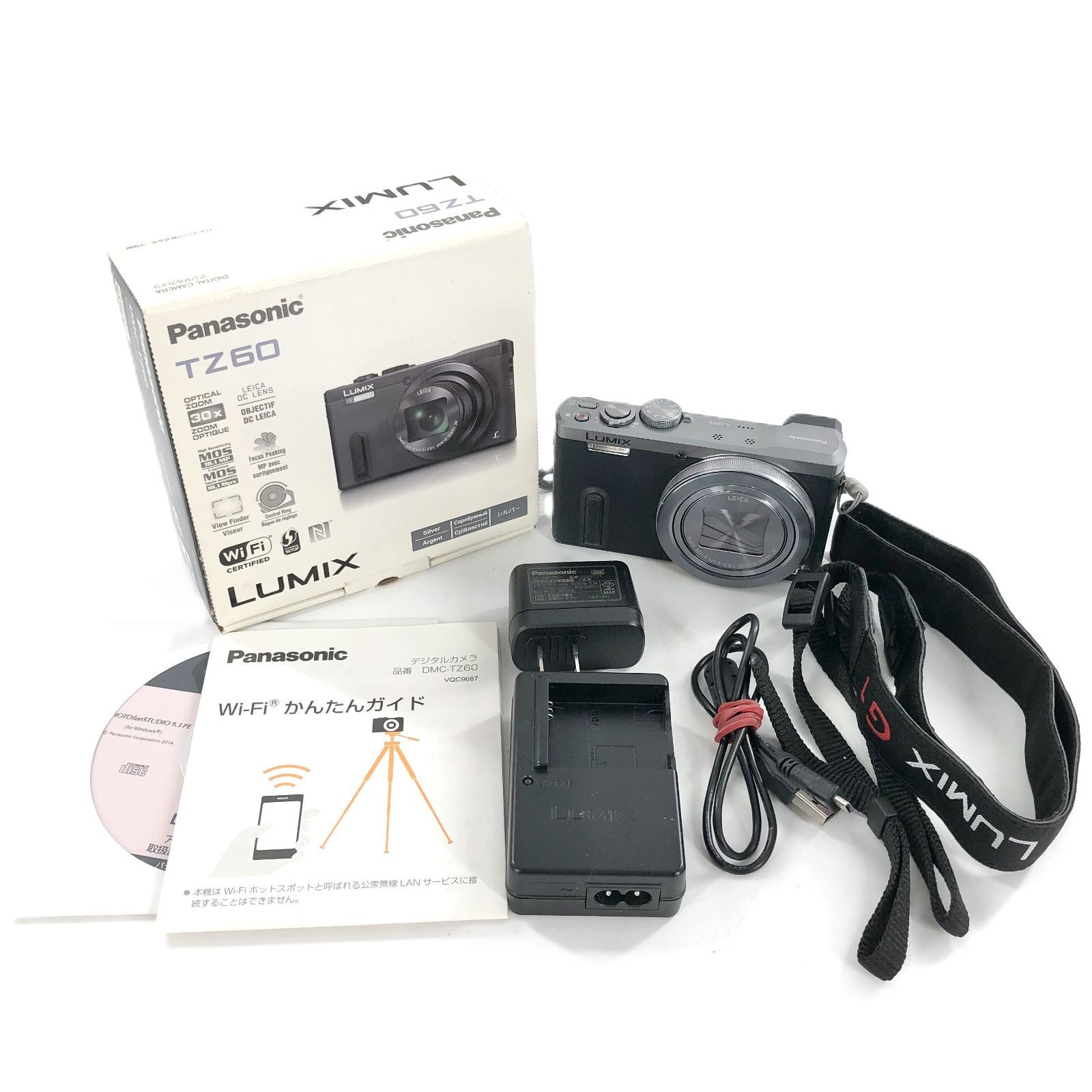 Panasonic パナソニック LUMIX ルミックス DMC-TZ60 レンズ 1 3.3-6.4 4.3-129 コンパクトデジタルカメラ 稼働品 PF-378